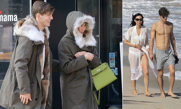 Wendi Deng and her toyboy wear identical fur-lined parkas