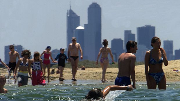 Saturday a 'beach day', but Melbourne fails to sizzle in January.