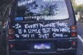 Public awareness about offensive slogans became widespread after a Sydney mother noticed this slogan on the back of a ...