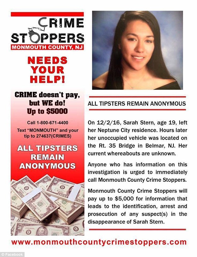 Initially, Stern's disappearance was treated as a missing persons case. But tips from the community led authorities to launch a criminal investigation that resulted in the arrest of McAtasney and Taylor