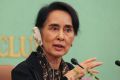 Myanmar's foreign minister, State Counsellor and de facto leader Aung San Suu Kyi.