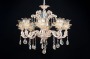 Studio shot of classic chandelier on the black background.