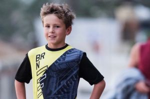 Gran plan: Eight-year-old Oli White is excited about running in the Sydney Morning Herald Sun Run.