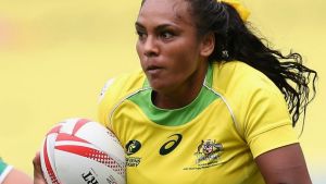 SYDNEY, AUSTRALIA - FEBRUARY 03: Mahalia Murphy of Australia makes a break during the pool match between Australia and ...