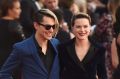 Evan Rachel Wood (R) and Zach Villa of Rebel and a Basketcase attend The 23rd Annual Screen Actors Guild Awards at The ...