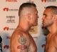 Australian boxers Danny Green and Anthony Mundine face off.