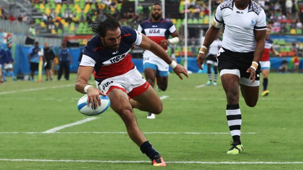 In the blood: After growing up playing rugby, NFL star Nate Ebner realised a dream playing sevens rugby for the United ...