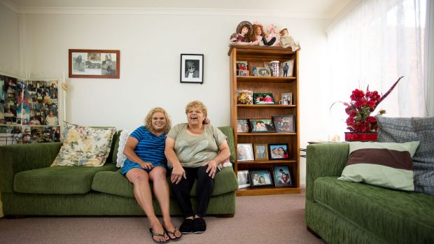City move: Aboriginal elder Pam Jackson at home with her daughter, Kim.