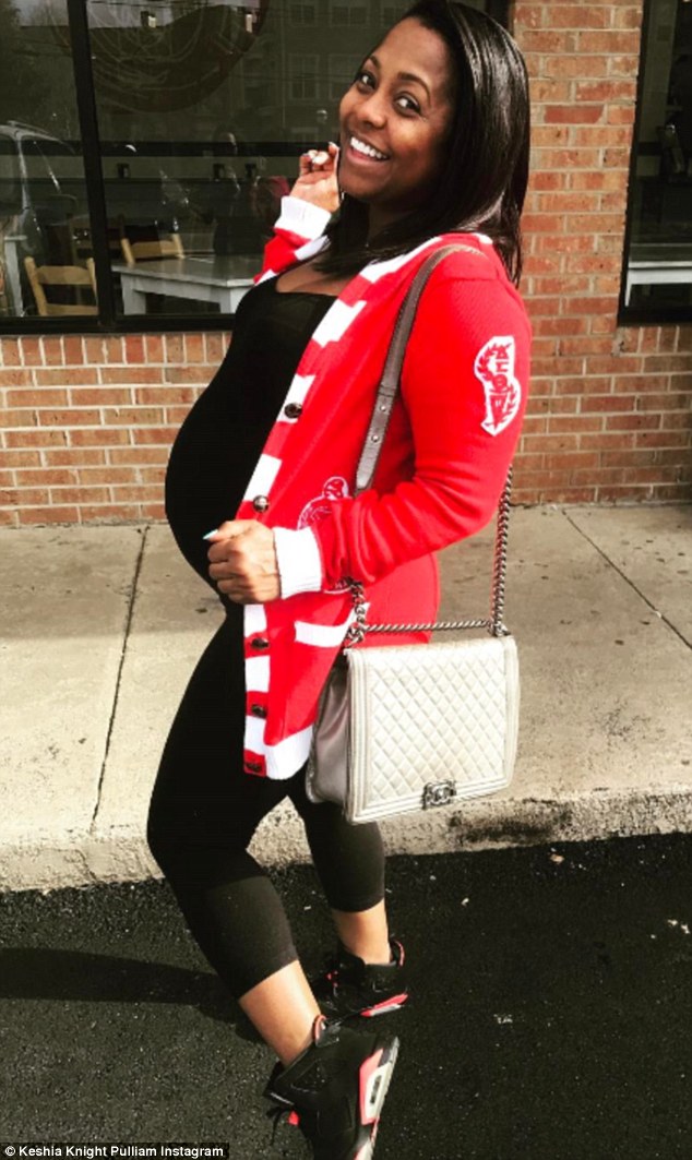 Radiant: The Emmy-nominated actress showed off her pregnancy fashions via social media