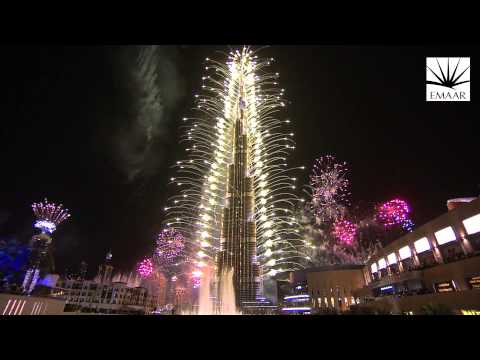 Official Burj Khalifa, Downtown Dubai 2014 New Year's Eve Highlights Video