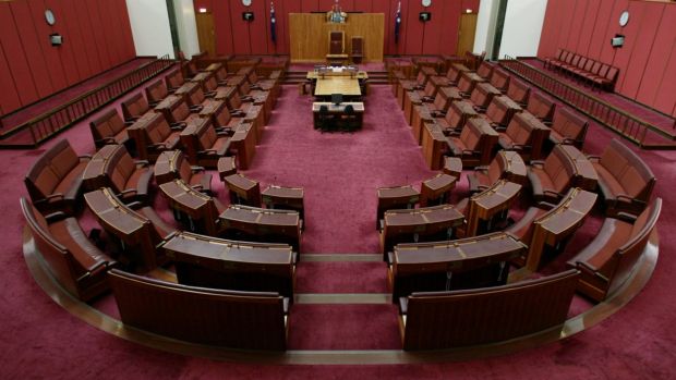 The Senate chamber in Canberra's Parliament House. Senate voting has changed this election.
