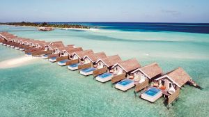 Overwater villas at Lux South Ari Atoll.