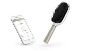The Hair Coach is fitted with a microphone that 'listens' for dryness, and sensors that analyse brushing and hair quality.