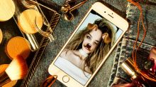 Vali Clarke and her selfie using Snapchat's dog-face filter: "(teenage girls') social media doesn't necessarily ...