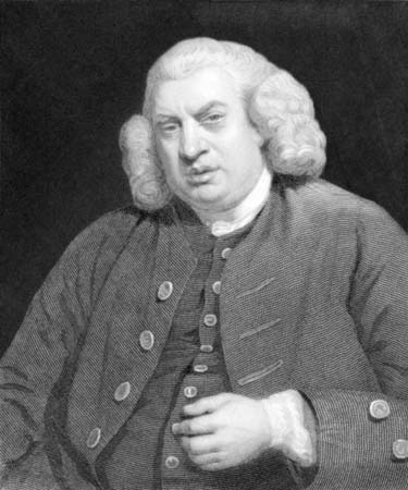 Samuel Johnson, undated engraving.