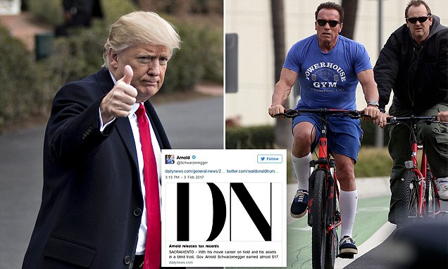 Arnold Schwarzenegger responds to Trump's tweet