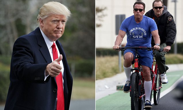 Arnold Schwarzenegger responds to Trump's tweet