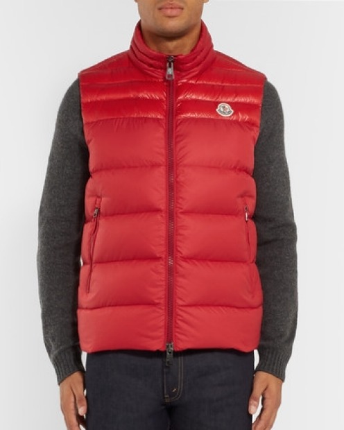 <b>Moncler Dupres Quilted Shell Down Gilet</b><br>
Embrace outdoor style with this down-lined vest from French label ...