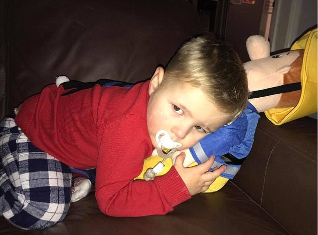 Doctors who examined Freddie (pictured) told the family the first surgery will cost £320,000 - more than they had expected