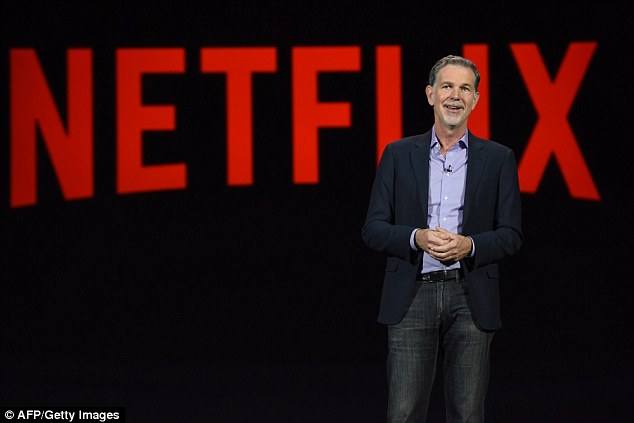 Netflix ended 2016 with nearly 94 million subscribers. Pictured is CEO Reed Hastings