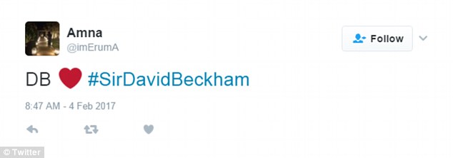 The public seems to believe that the tireless hours Beckham has poured into charity work - as well as his achievements with the England football and work with win the London 2012 bid - should have seen him knighted a long time ago