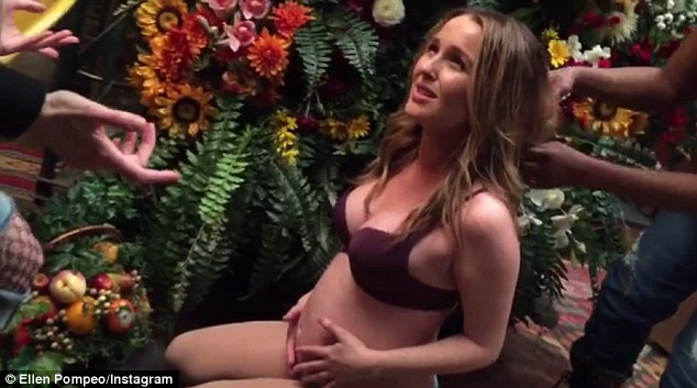 Her own story: Luddington, 33, is pregnant by American actor Matthew Alan