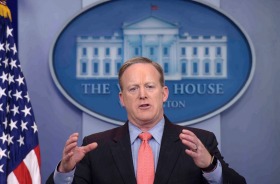 White House press secretary Sean Spicer's message to disgruntled workers is clear. 