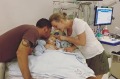 Josh Roberts and Katelyn Galea with son Archie, who has been taken off life support. 