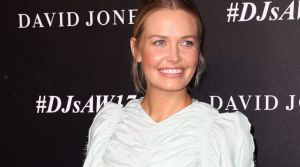 Lara Worthington (nee Bingle) at the David Jones autumn winter 2017 collections launch in Sydney.