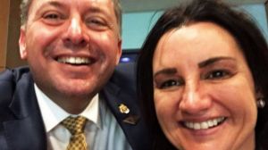 Senator Jacqui Lambie posted this photo of herself with Glenn Kolomeitz.