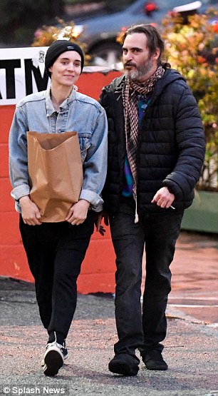 Look of love? Rooney was simply beaming as she walked closely beside her Mary Magdalene co-star and reported beau