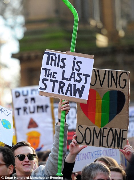 People show signs of resistance on Saturday in Manchester