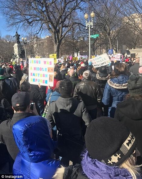 Protesters marched from Trump's DC hotel to the White House