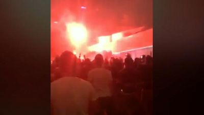 Football fans arrested after flare lit  following Melbourne A-League match