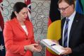 Premier Annastacia Palaszczuk receives the report into the Queensland Rail train crewing debacle from Phillip Strachan.