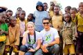 Duncan and Nicola help build schools and provide education for kids around the world.