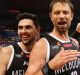 SYDNEY, AUSTRALIA - FEBRUARY 04: David Anderson of United celebrates victory during the round 18 NBL match between the ...