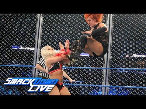 Becky Lynch vs. Alexa Bliss - SmackDown Women's Title Steel Cage Match: SmackDown LIVE, Jan 17, 2016