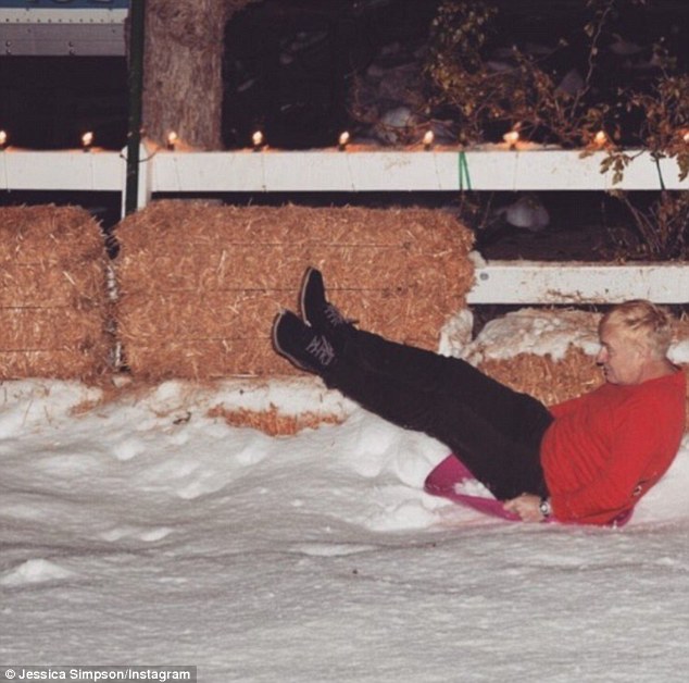 Close: Jessica posted this image of her father at Christmas