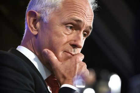 Malcolm Turnbull, Australia's prime minister, pauses during a speech at the National Press Club in Canberra, Australia, ...