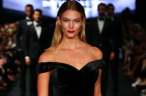Karlie Kloss showcases designs by Rachel Gilbert on the runway at the David Jones Autumn Winter 2017 Collections Launch ...