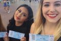 Katie Stopher (right) and Karla Del Rosario at The Vamps concert.