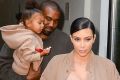 America's most famous family, Singer Kanye West and North West and Kim Kardashian