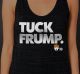 A model wears a 'Tuck Frump' shirt on the organisation's website.