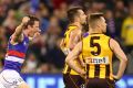 Dale Morris celebrates on the final siren.