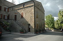 vernacular stone building, birthplace of Benito Mussolini, now a museum