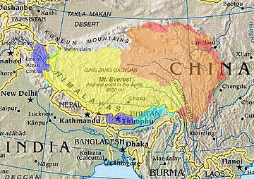 Cultural/historical, (highlighted) depicted with various competing territorial claims.