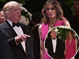 A defiant Trump declared that his team will win 'for the safety of the country' while he attended a ritzy Florida gala with Melania on Saturday night