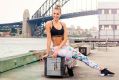 Laura Dundovic rocking this summer's must-have leggings by We Are Handsome in aid of cancer initiative, Look Good Feel ...