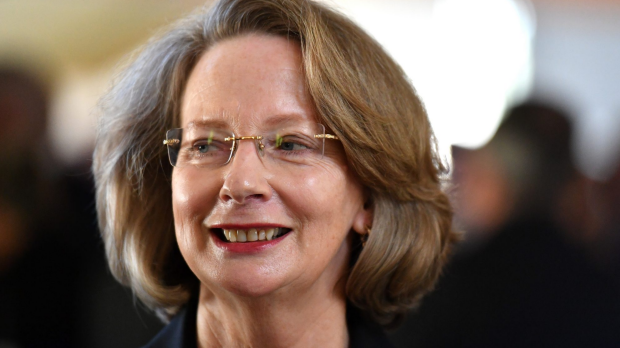 Chief Justice Susan Kiefel at a reception after being sworn in as Chief Justice of the High Court in Canberra on Monday.